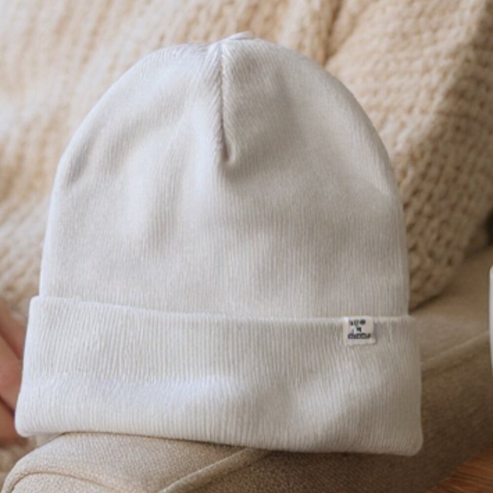 Life is Good Solid Color Cuff Beanie Hat